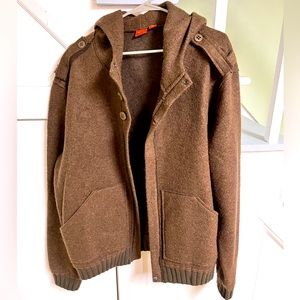 Hugo Boss warm wool hoodie jkt